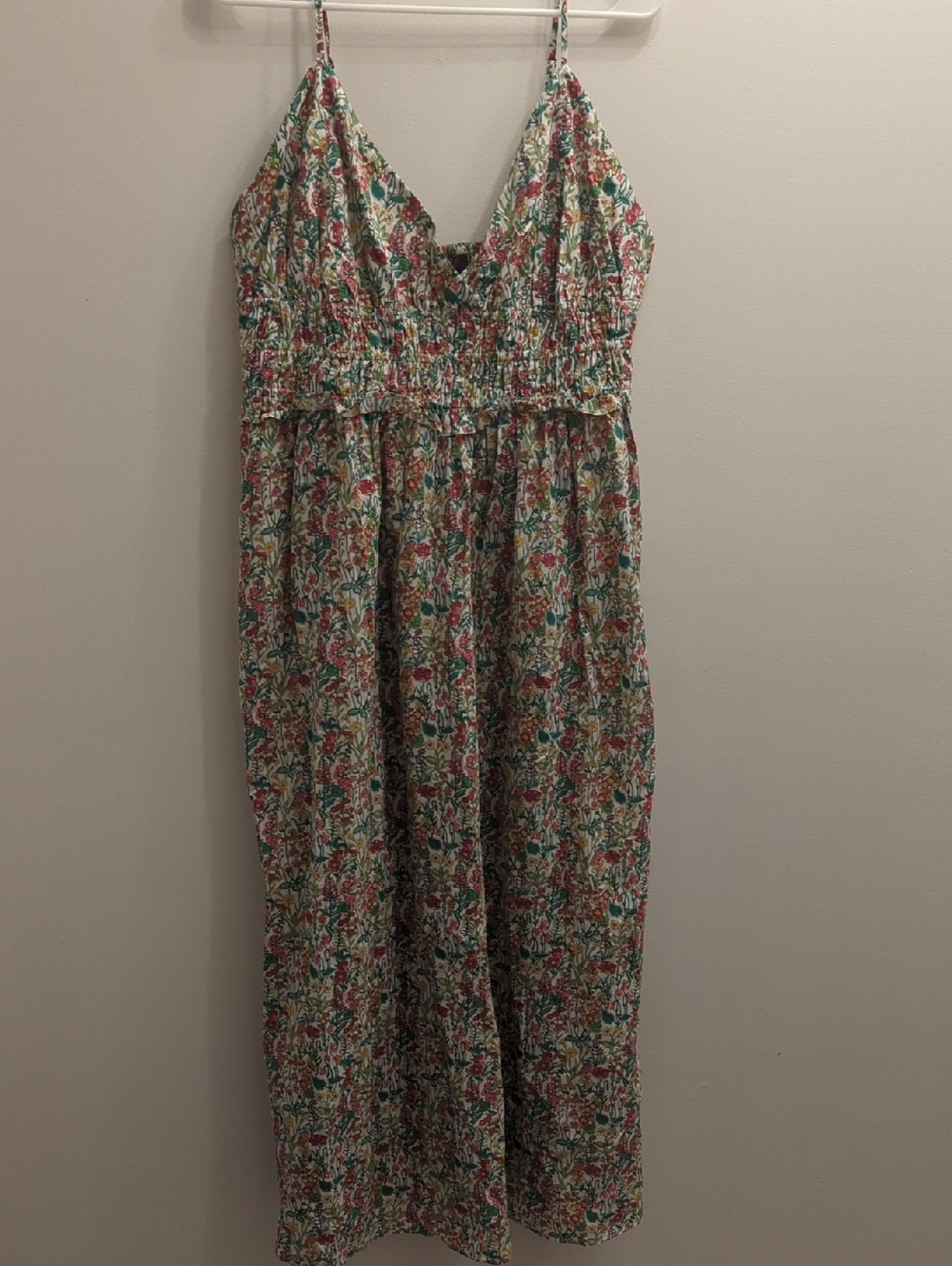 J. Crew × Liberty Green and Pink Floral Sundress